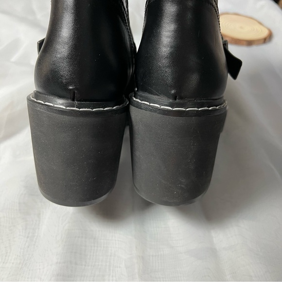 DKNY Daray Moto Bootie Buckle Block Heel Size 7 - Picture 7 of 11